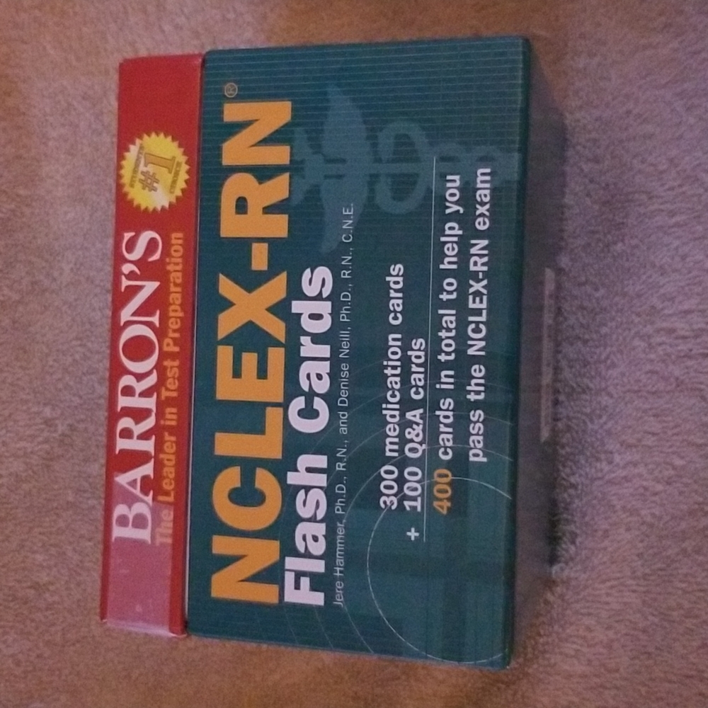 NCLEX RN Flash Cards Used